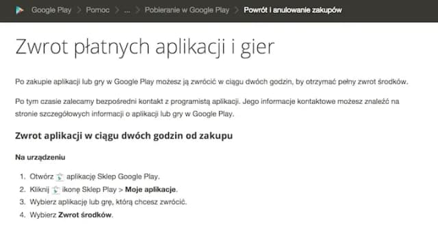 Jak zwrócić aplikację w Google Play i uniknąć problemów z zakupem